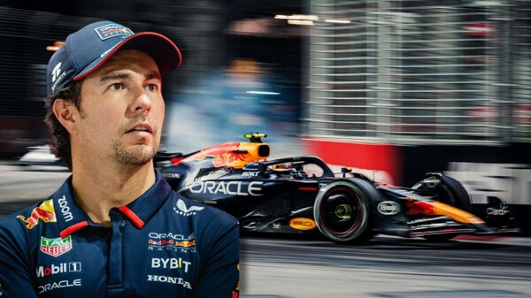 ‘Чеко’ Перес борется за очки на Гран-при Сингапура